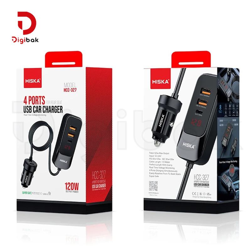 شارژر فندکی 120 وات هیسکا مدل HCC-327