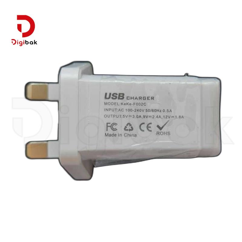 شارژر فست توربو LED دار مدل KeKe-F002