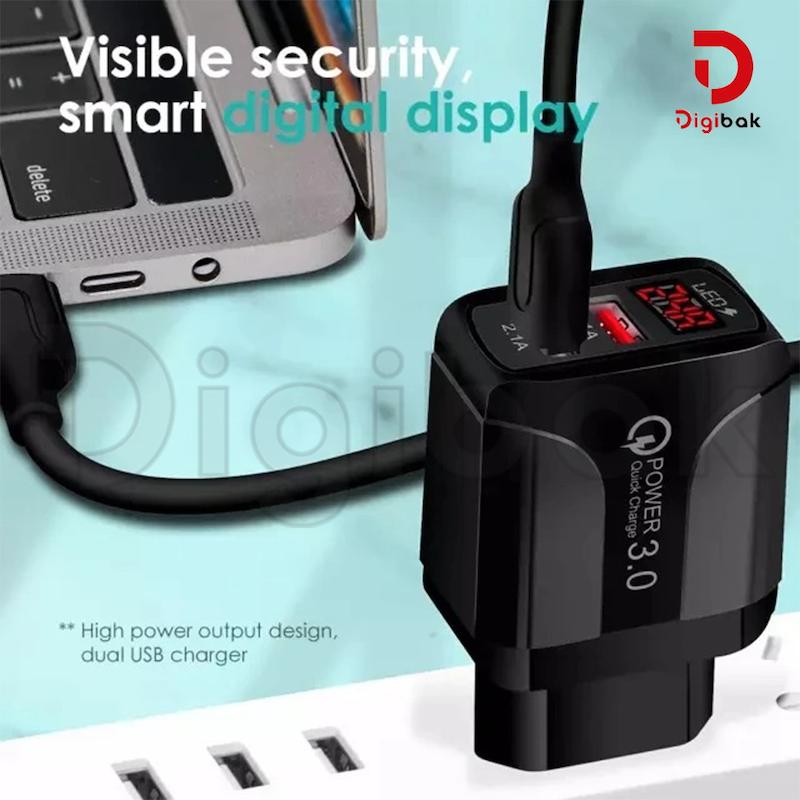 شارژر فست توربو LED دار مدل KeKe-F002