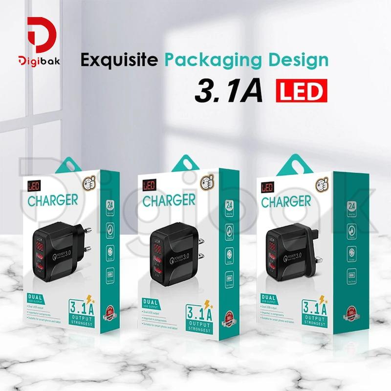 شارژر فست توربو LED دار مدل KeKe-F002