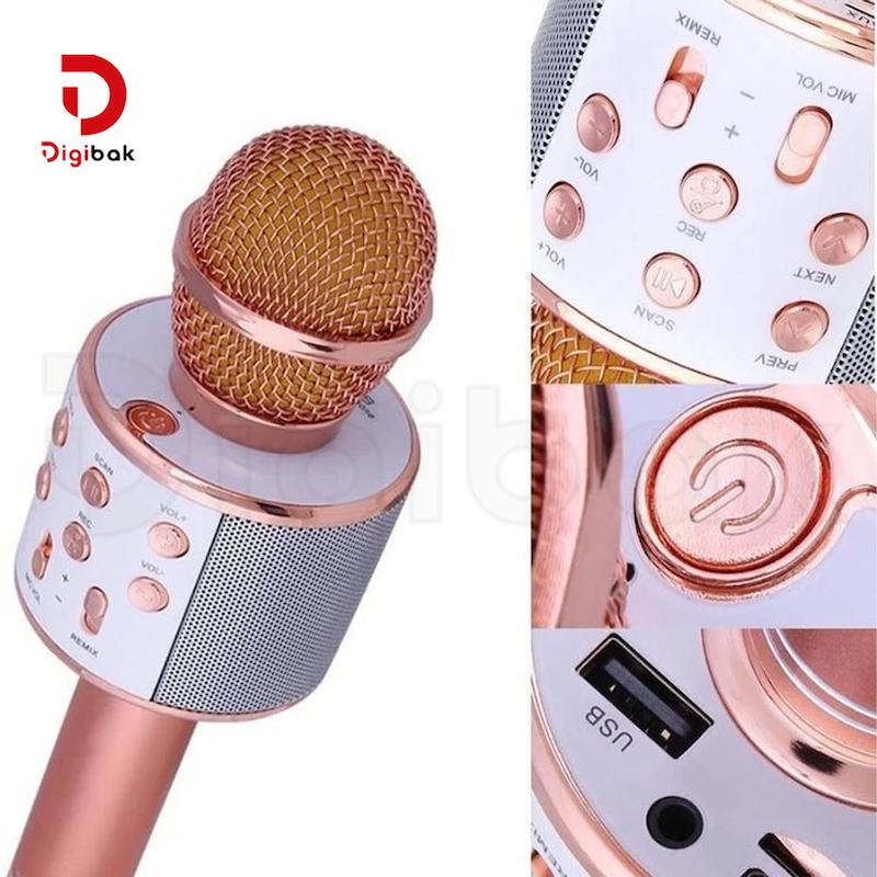 میکروفون و اسپیکر بی‌سیم شارژی مدل WS-858