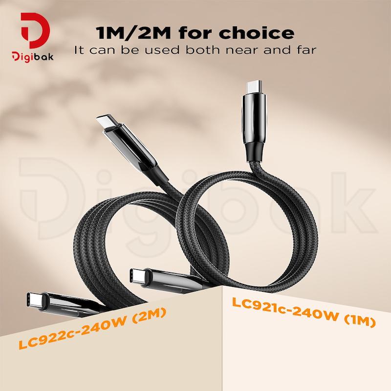 کابل فست شارژ تایپ سی به تایپ سی LDNIO مدل LC922C