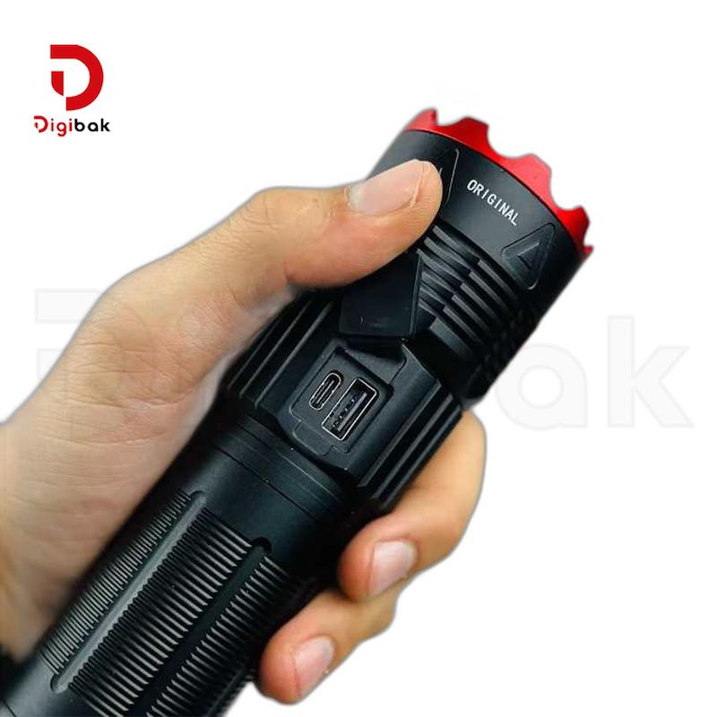 چراغ قوه زوم دار شارژی کینساچ مدل KS-S382