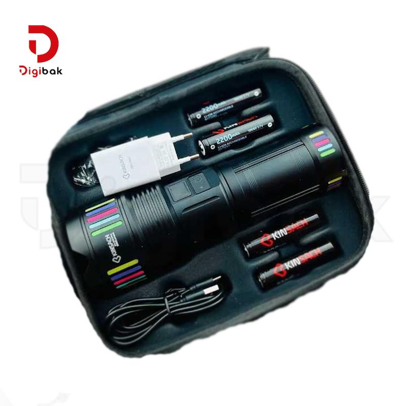 چراغ قوه شارژی دستی کینساچ مدل KS-G601pro