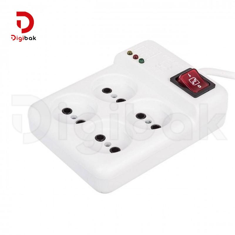 محافظ برق چهار خانه مخصوص یخچال و فریزر خیام الکتریک مدل KH8021