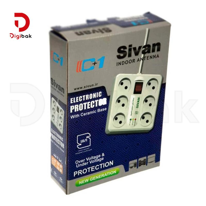 محافظ برق شش خانه سیوان مدل SV322