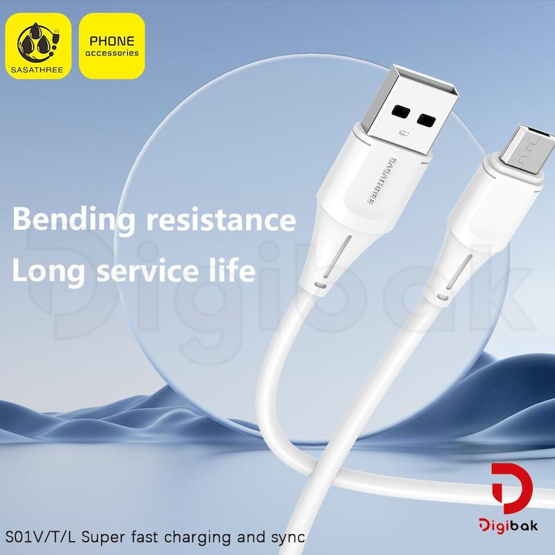 کابل فست شارژ MicroUSB یک متری ساساتری مدل S01V
