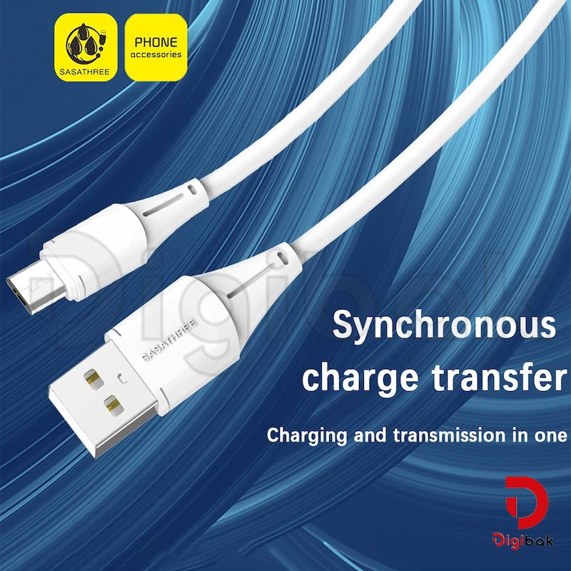 کابل فست شارژ MicroUSB یک متری ساساتری مدل S01V