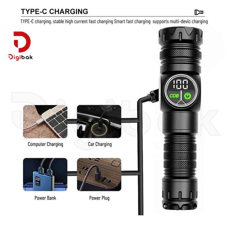 چراغ قوه شارژی کینساچ مدل KS-S390