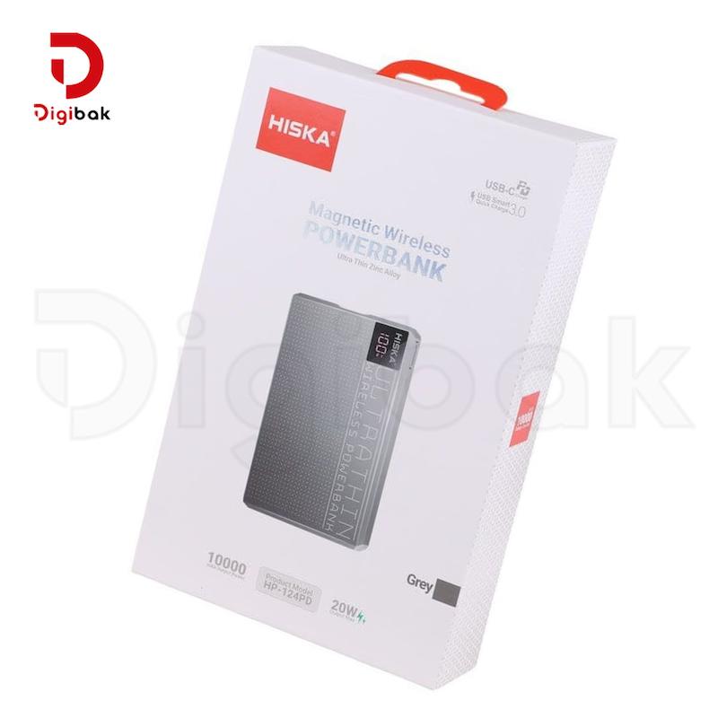 پاوربانک وایرلس هیسکا مدل HP-124PD
