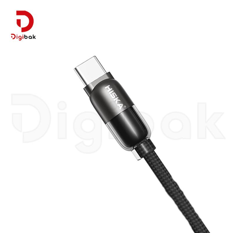 کابل فست شارژ هیسکا تایپ سی به لایتنینگ مدل LX-901CL