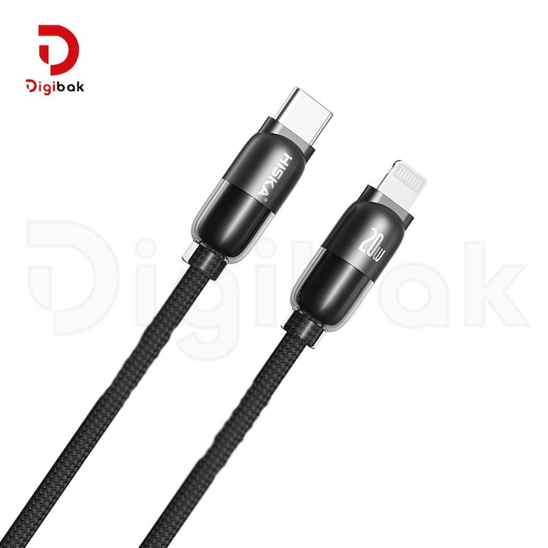 کابل فست شارژ هیسکا تایپ سی به لایتنینگ مدل LX-901CL