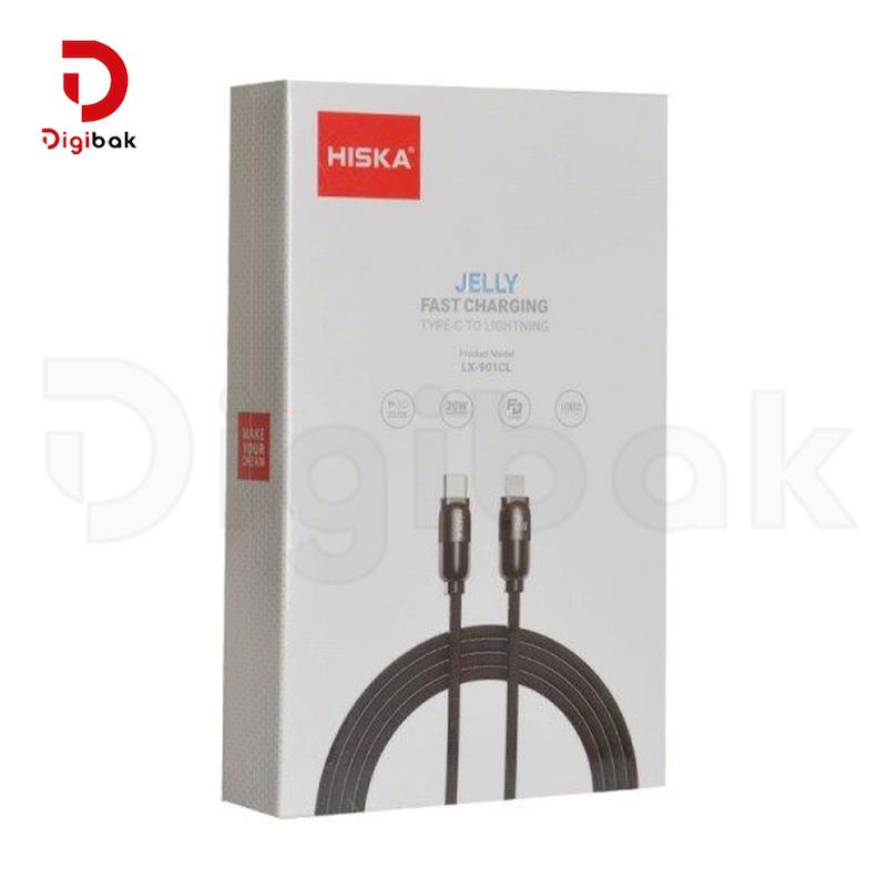 کابل فست شارژ هیسکا تایپ سی به لایتنینگ مدل LX-901CL