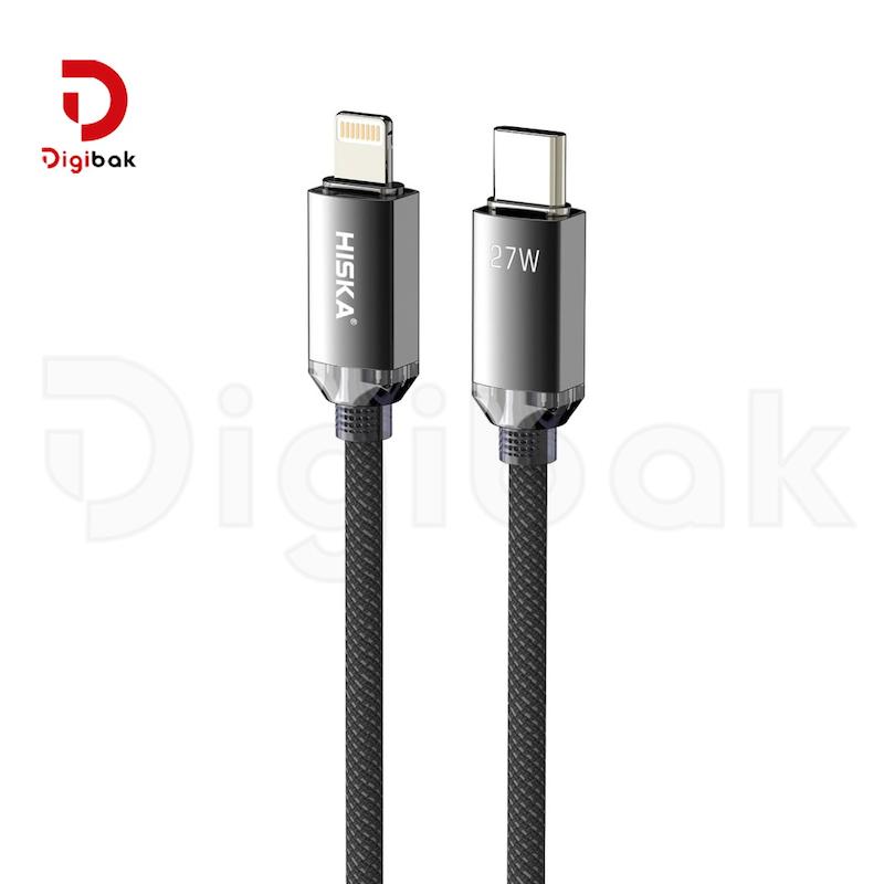 کابل شارژ تایپ C به لایتنینگ هیسکا مدل LX-801CL