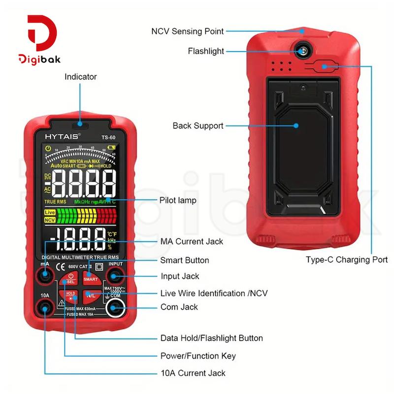 مولتی متر دیجیتال HYTAIS مدل TS60