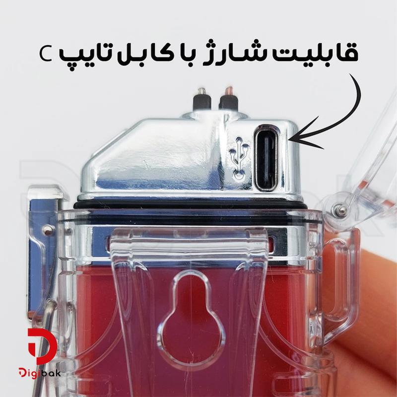 فندک شارژی کینساچ مدل پلاسما
