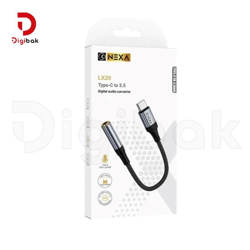 کابل تبدیل تایپ سی به AUX نکسا مدل LX20