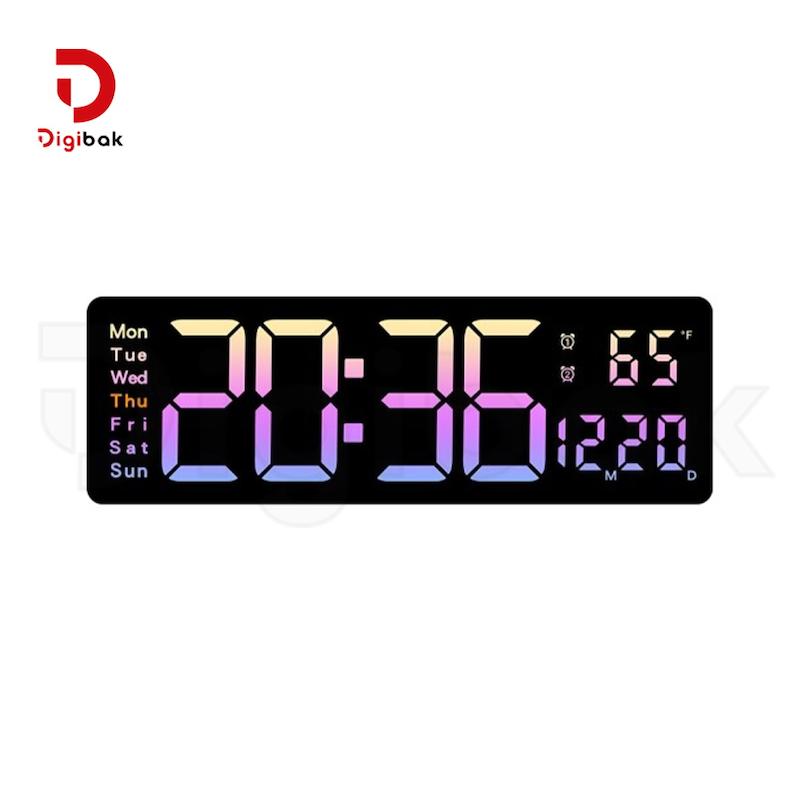 ساعت دیجیتالی دیواری هفت رنگ مدل 5526