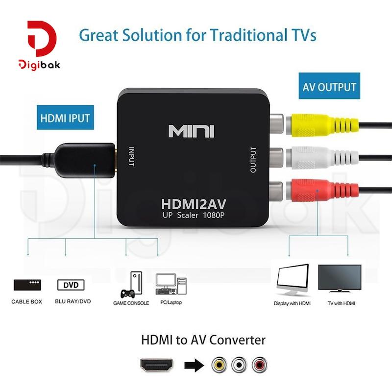 مبدل HDMI به AV دتکس پلاس مدل Mini