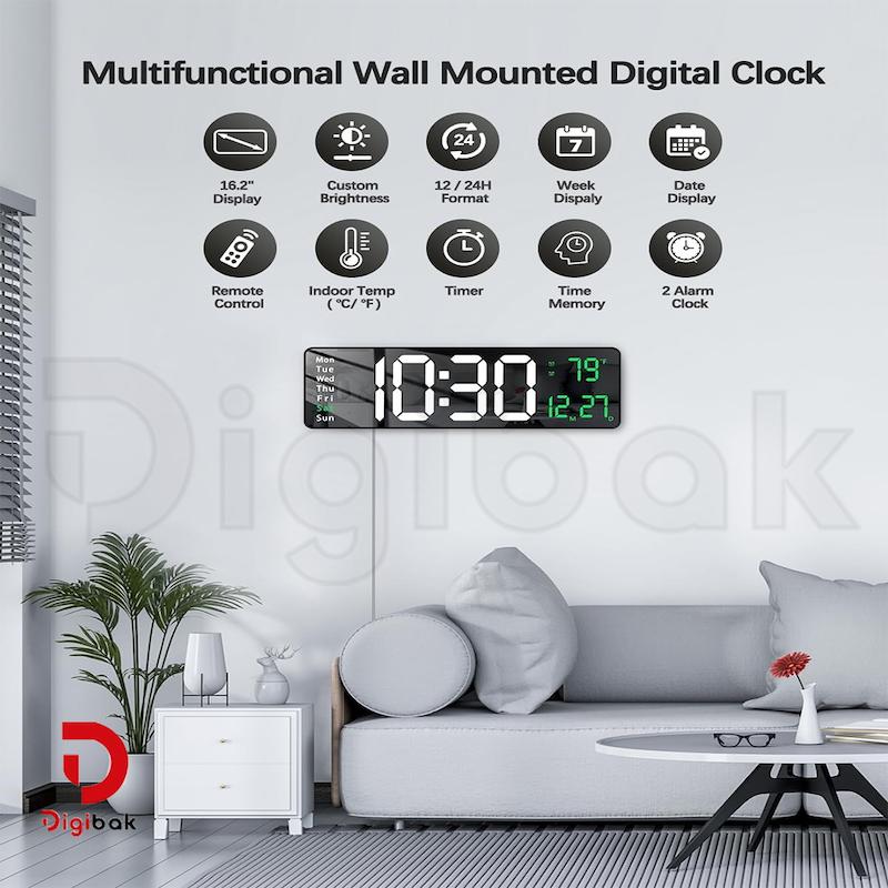 ساعت دیجیتالی دیواری مدل 6626
