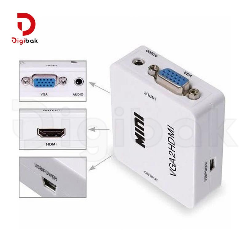 مبدل VGA به HDMI دتکس پلاس مدل Mini