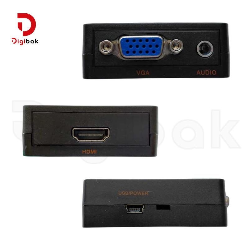 مبدل VGA به HDMI دتکس پلاس مدل Mini