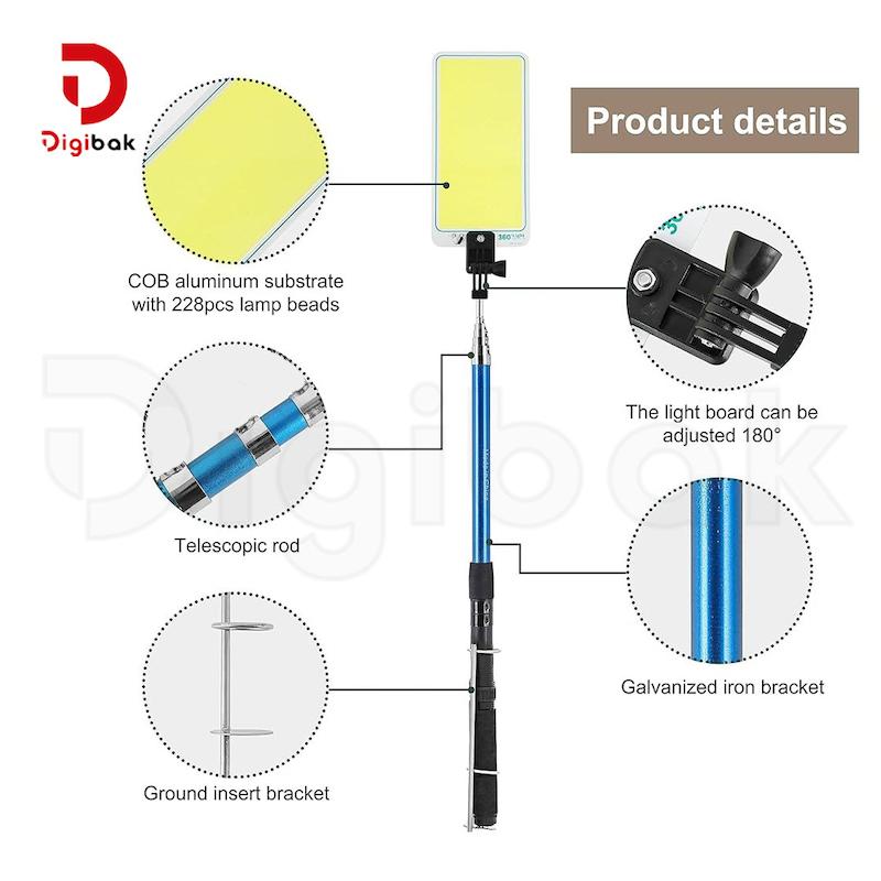 چراغ کمپینگ 360Light COB مدل تلسکوپیک (لنسری)