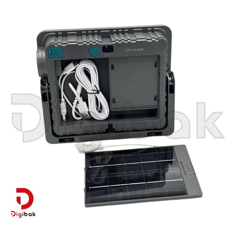 پروژکتور شارژی خورشیدی OKGO 100W مدل FA-8028