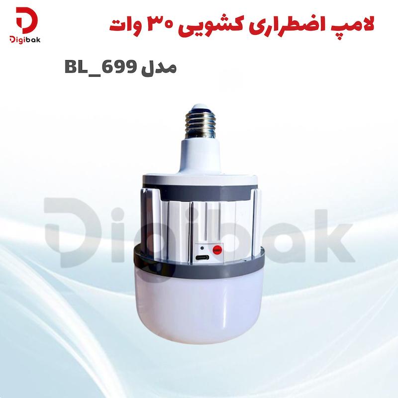 لامپ شارژی اضطراری کشویی 30 وات مدل BL-699