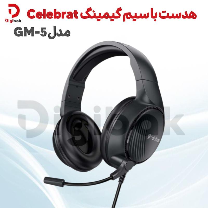 هدست با سیم گیمینگ مدل GM‑5 برند Celebrat