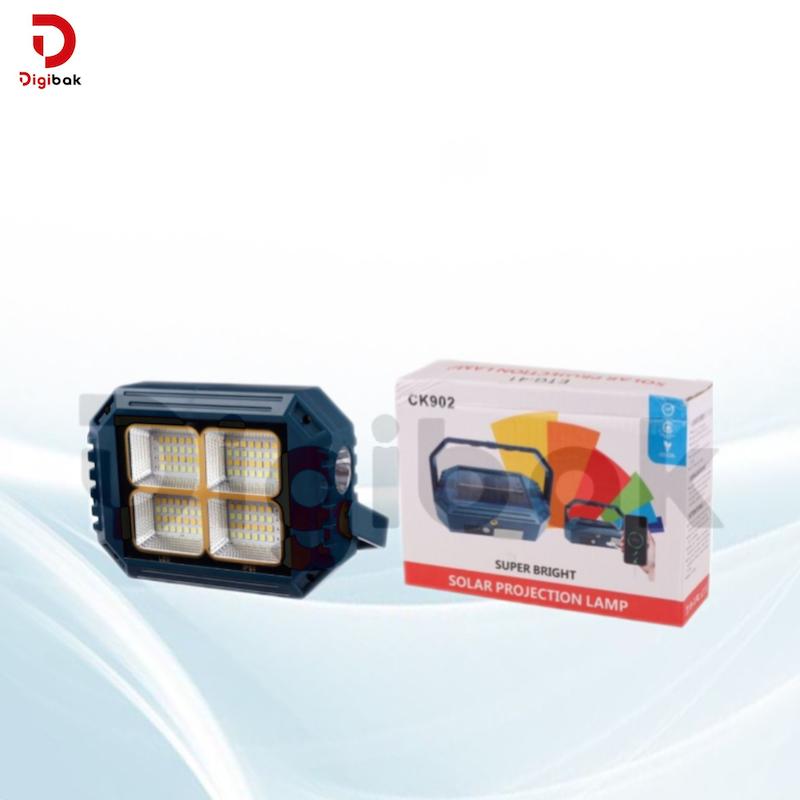  پروژکتور سیار شارژی خورشیدی مدل CK902 با پاوربانک