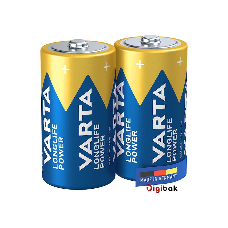 باتری آلکالاین متوسط سایز C وارتا Longlife Power 