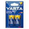 باتری آلکالاین متوسط سایز C وارتا Longlife Power 