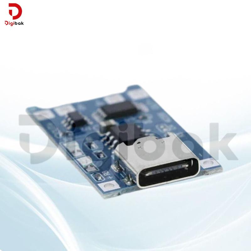 شارژر باتری های لیتیومی USB TYPE-C به همراه محافظ