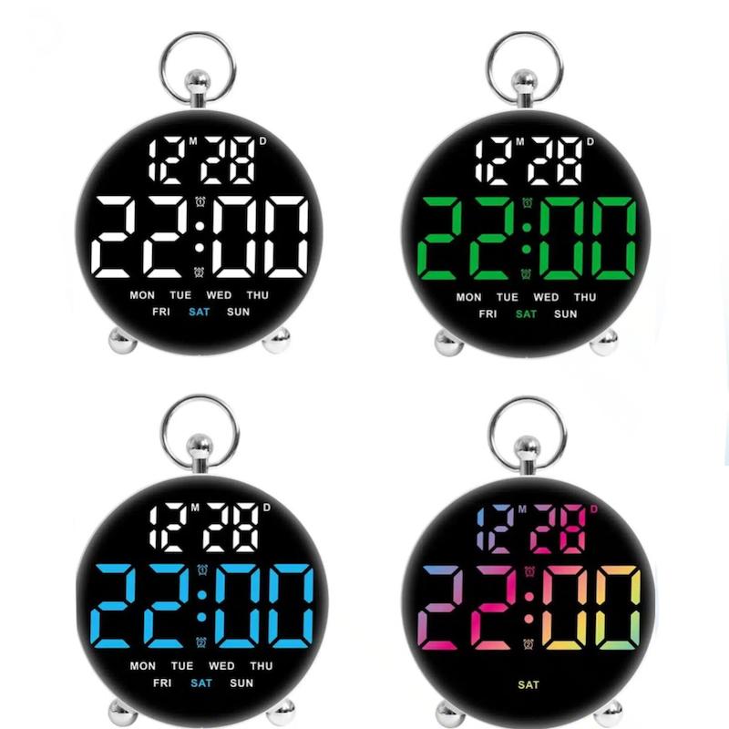 ساعت دیجیتال LED مدل GH8029 با آلارم دوگانه و نمایش تاریخ