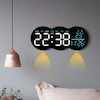 ساعت دیواری دیجیتال LED مدل YX-2808 نمایش دما و ریموت کنترل