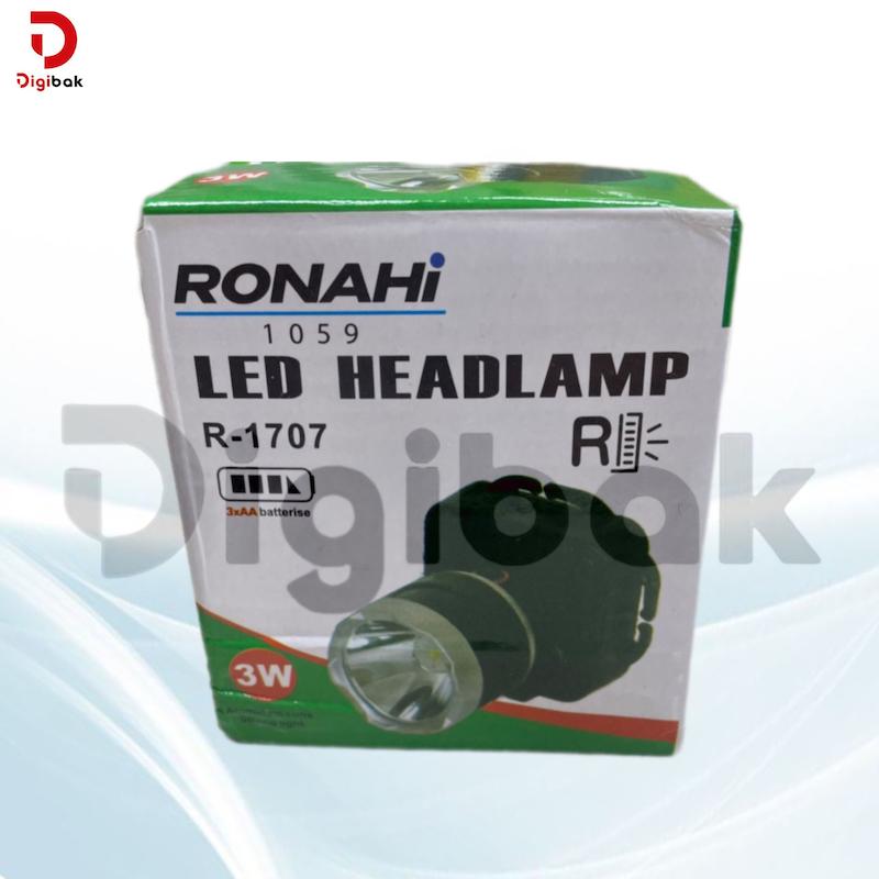 چراغ پیشانی باطری‌خور برند Ronahi مدل ۱۷۰۷ 