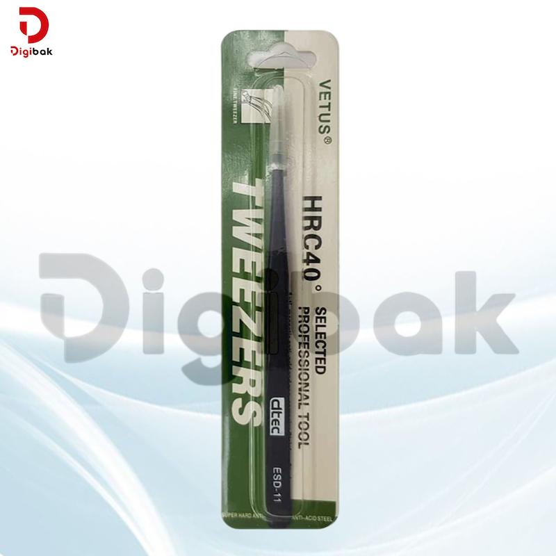 پنس نوک تیز آنتی استاتیک برند DTEC مدل ESD-11