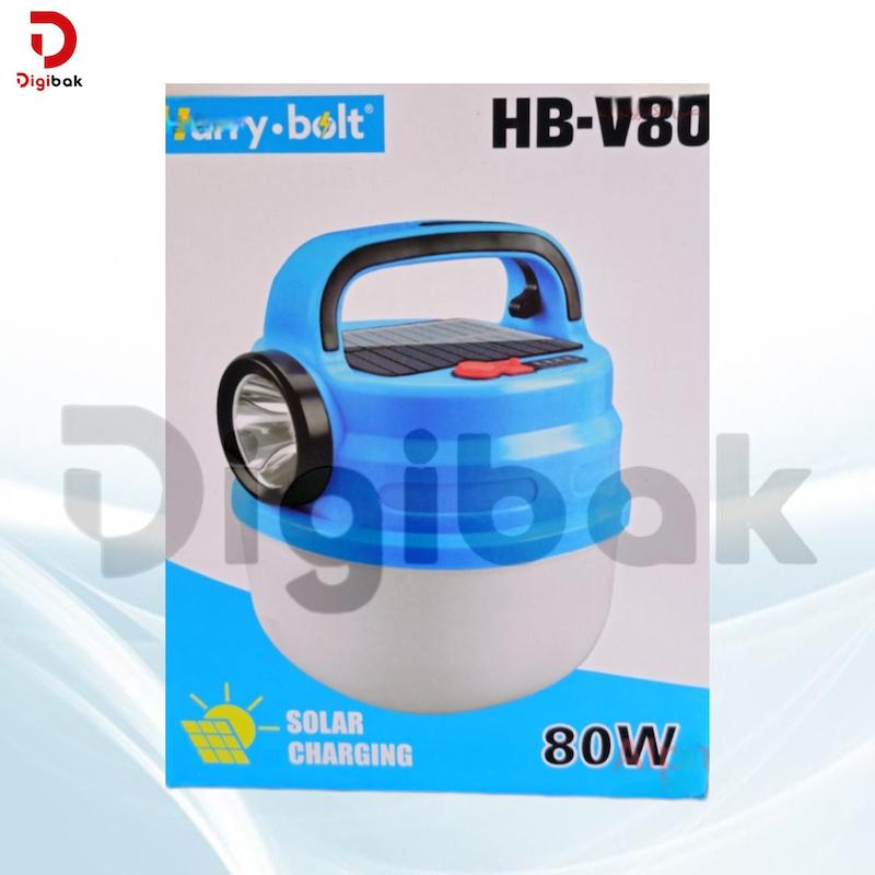 چراغ شارژی خورشیدی 80 وات مدل HB-V80