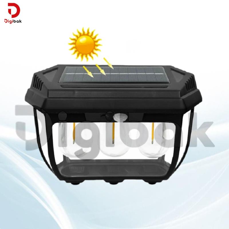 چراغ دیواری خورشیدی سنسوردار مدل HW 669-3W