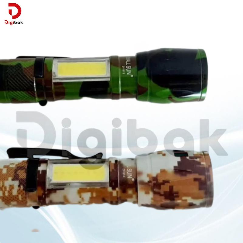 چراغ قوه پلیسی Flashlight COB+XPE LED چریکی