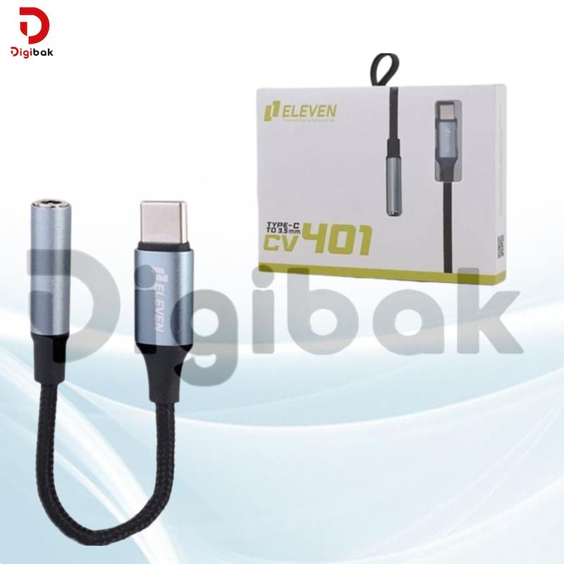 تبدیل تایپ سی به جک هدفون مارک eleven مدل CV401 