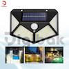 چراغ دیوارکوب خورشیدی سه حالته سنسوردار مدل HG-100 LED