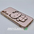 مشخصات و خرید قاب گوشی Galaxy A34 5G سامسونگ اورجبنال طرح ژله ای کیتی KITTY مای کیس گلد لاین آینه ای دور طلایی محافظ لنز دار در رنگ بندی متنوع از فروشگاه دیجی کلاسیک