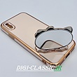 مشخصات و خرید قاب گوشی Iphone X - iPhone XS آیفون اورجبنال طرح ژله ای کیتی KITTY مای کیس گلد لاین آینه ای دور طلایی محافظ لنز دار در رنگ بندی متنوع از فروشگاه دیجی کلاسیک