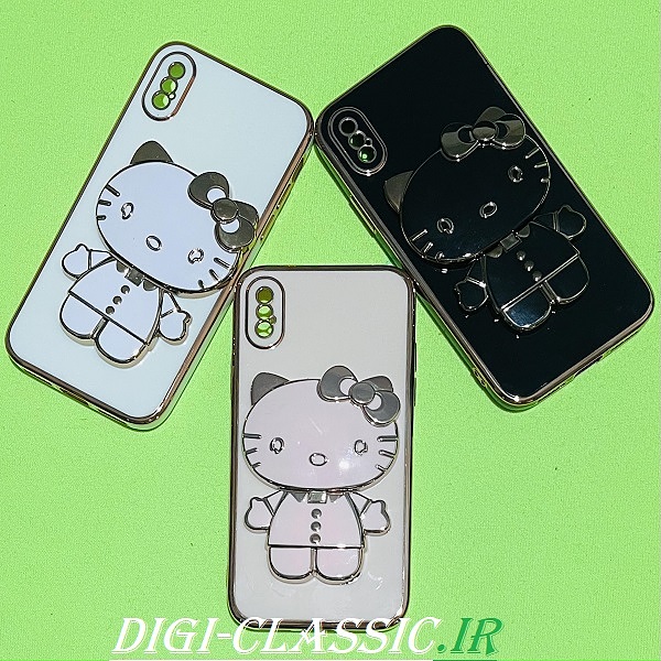 مشخصات و خرید قاب گوشی Iphone X - iPhone XS آیفون اورجبنال طرح ژله ای کیتی KITTY مای کیس گلد لاین آینه ای دور طلایی محافظ لنز دار در رنگ بندی متنوع از فروشگاه دیجی کلاسیک