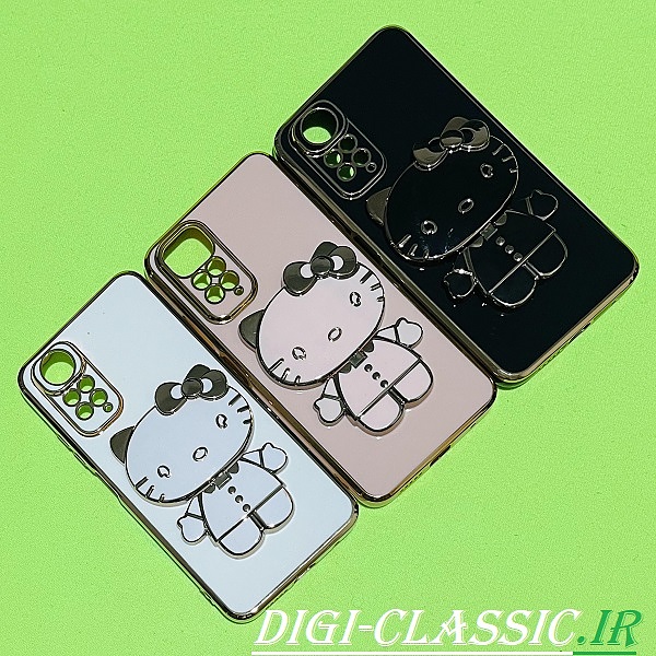 مشخصات و خرید قاب گوشی Redmi Note 11 4G - Redmi Note 11S شیائومی اورجبنال طرح ژله ای کیتی KITTY مای کیس گلد لاین آینه ای دور طلایی محافظ لنز دار در رنگ بندی متنوع از فروشگاه دیجی کلاسیک