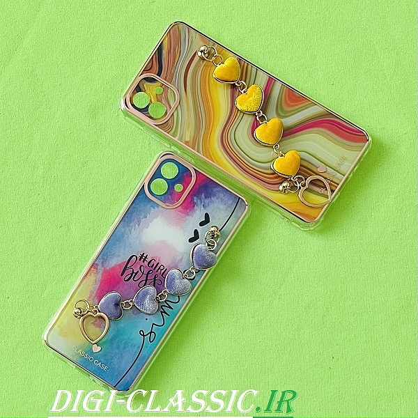 مشخصات و خرید قاب گوشی Galaxy A04 - Galaxy M13 5G سامسونگ طرح لاکچری دستبندی آویزدار زنجیری قلبی محافظ لنز دار از فروشگاه دیجی کلاسیک