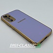 مشخصات و خرید قاب گوشی Galaxy A34 5G سامسونگ ضد خش پشت گلس شیشه ای مای کیس گلد لاین دور طلایی محافظ لنز دار در رنگبندی متنوع از فروشگاه دیجی کلاسیک