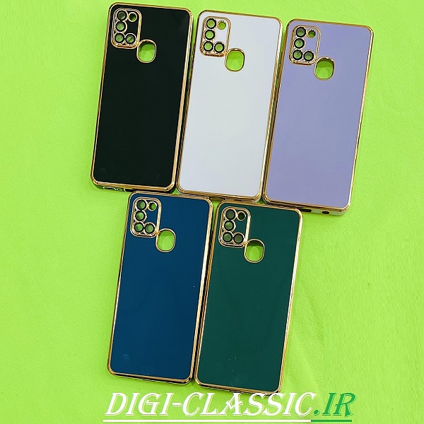 مشخصات و خرید قاب گوشی Galaxy A21S سامسونگ طرح ژله ای مای کیس گلد لاین دور طلایی محافظ لنز شیشه ای در رنگ بندی متنوع از فروشگاه دیجی کلاسیک